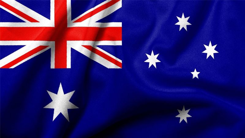 The Australian national flag in outdoor grade fabric